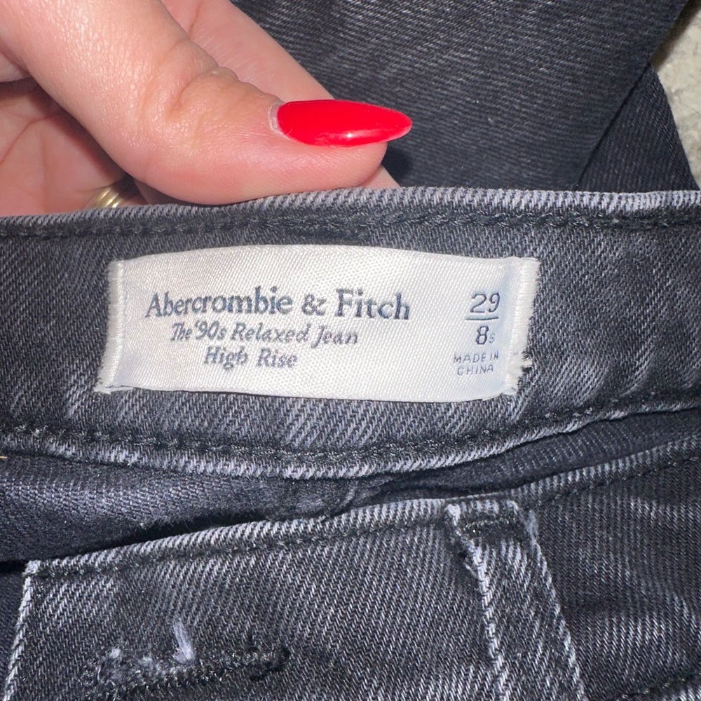Abercrombie & Fitch Women's High Rise Jeans - Black